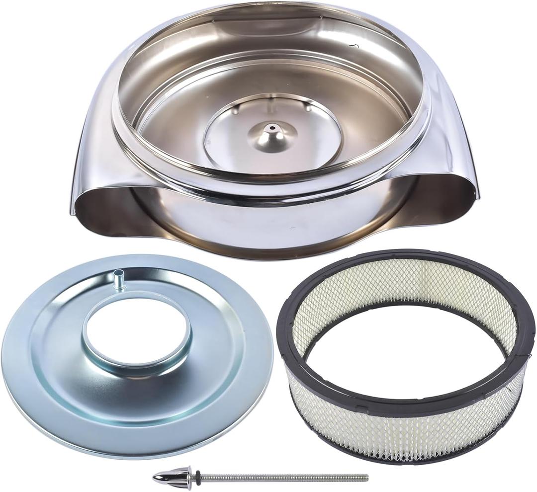 Air Cleaner All Steel Notched at Rear Replacement for Cadillac Oldsmobile