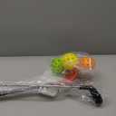 Realspring 2 Pack Backyard Golf Club Set Adjustable Golf Club for Backyard Game Plastic Chipping Clubs Hit Plastic Balls Outdoor Indoor Training Practice Gift(Black and Blue,Left Hand)