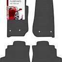 Floor Mats for Jeep Wrangler 2007-2018 4 Door - Custom 3D Fit Mats for Jeep Wrangler JK - 1st & 2nd Row - Anti-Slip Backing - Heavy Duty TPR Mat - Set of 4 All Weather Car Liner Floormats
