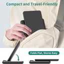 PlusAcc Wireless Charging Dock for Kindle Paperwhite Signature Editions (2022 & 2024 Releases) & Colorsoft Signature Edition & Smartphones, Foldable Charger Stand Compatible with iPhone 15 Pro Max