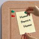 Large Bulletin Board - 72 X 48 inches Decorative Felt Pin Board - 6' x 4' Cork Board Alternative for Wall - Foldable Picture Board Self-Adhesive Prayer Board with 30 Pushpins - Ginger Yellow