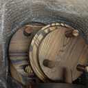 6 PCS 5/6/8 Inch Wooden Risers for Display Wood Pedestal Stand Round Mini Tray Stand Rustic Riser Tray Tiered Tray Decor for Party, Wedding, Birthday, Baby Shower,Home Décor