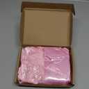 Riceshoot Pink Satin Bows Set 2 Sizes 45 Pcs Wall Decoration, 16''x 32'' Big Bow and 24 Pcs 5''x7'' Ribbon Twist Tie DIY Photo Backdrop for Birthday Wedding Holiday Coquette Party Room Decor