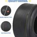GICOOL (2 Pack) 11x6.00-5 Tubeless Zero Turn Mower Tires, Riding Lawnmower Smooth Tread, 4 Ply