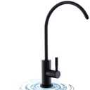 WEWE Matte Black Drinking Water Faucet Non Air Gap Stainless Steel Filtered Faucet for Kitchen Sink Reverse Osmosis System