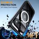 ANTSHARE for Google Pixel 11 Pro XL Case IP68 Waterproof, Blue/Clear