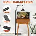 Reptile Heat Lamp Stand with 360 Adjustable Swing Arm, Adjustable Height (15.7inch to 72inch) Reptile Light Stand for Leopard Gecko Bearded Dragon Tortoises Turtle Snake Lizard and Chicks