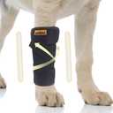 Dog Front Leg Brace, Dog Leg Support Wrap with Plastic Bar Stabilizers, Canine Front Leg Wrap Sleeve to Prevent Licking, Dog Sprains, Arthritis (Medium)