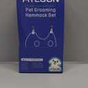 Pet Grooming Hammock Harness for Large Giant Dogs Nail Trimming XXL, Dog Sling for Cutting Nails, Dog Hanging Holder Hanger with Nail Clippers, Nail File, Scissors (Gray)