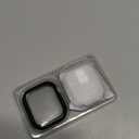 Smiling 2 Pack Case Built in Tempered Glass Screen Protector Compatible with Apple Watch Series 11 (2025)/Series 10 46mm, Hard PC Case Overall Protective Cover- Black