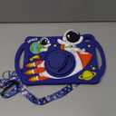 Boaretiu for iPad A16 Case/10th Generation Case - Cool Cute Cartoon Astronaut Spaceship with Strap & Rotating Stand & Handle for Boys Girls Teens 3D Silicone for iPad A16 11th Generation 11 Inch 2025