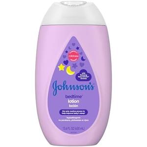 Johnson's Moisturizing Bedtime Baby Lotion with Coconut Oil & NaturalCalm Aromas to Help Relax Baby, Hypoallergenic & Free of Parabens, Phthalates & Dyes, Mild Baby Skin Care, 13.6 fl. oz Johnson's Moisturizing Bedtime Baby Lotion with Coconut Oil & NaturalCalm Aromas to Help Relax Baby, Hypoallergenic & Free of Parabens, Phthalates & Dyes, Mild Baby Skin Care, 13.6 fl. oz