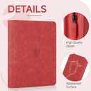 Card Binder with 1024 Cards,16 Pocket Trading Card Binder Includes 32 Page Storage Sleeves,Collection Card Album,Card Holder to Organize and Protect Cards,Red