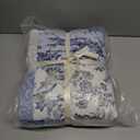 GOONE XL Queen Quilt Set 90x96 Inches, Blue Floral Boho Bedspread Farmhouse Bedding Set, Lightweight Coverlet Set, Reversible Bed Cover, Quilts Queen Size with 2 Pillow Shams All-Season (Romantic Garden)