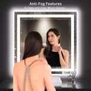 LOAAO 36"X36" LED Bathroom Mirror with Lights, UL Listed