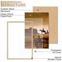 A PLUS MAX 27x40 Picture Frame Natural Light Weight Wall Mount