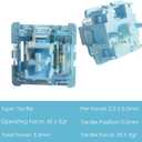 Akko V3 Creamy Blue Pro Keyboard Switch with Dustproof Stem for Mechanical Gaming Keyboard, 5-Pin 45gf Pre Lubed Tactile Key Switches (45pcs)