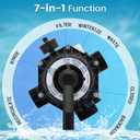272526 Sand Filter Multiport Valve Replacement for Pentair 262506 1-1/2 Inch 6-Way Clamp Style, Compatible with Tagelus/Sand Dollar/Meteor Pool Sand Filter, Multi Port Valve
