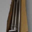 Shower Curtain Rod Square End 32"-68" Stainless Steel Shower Rods No Drilling for Bathroom Shower Stall RV Closet