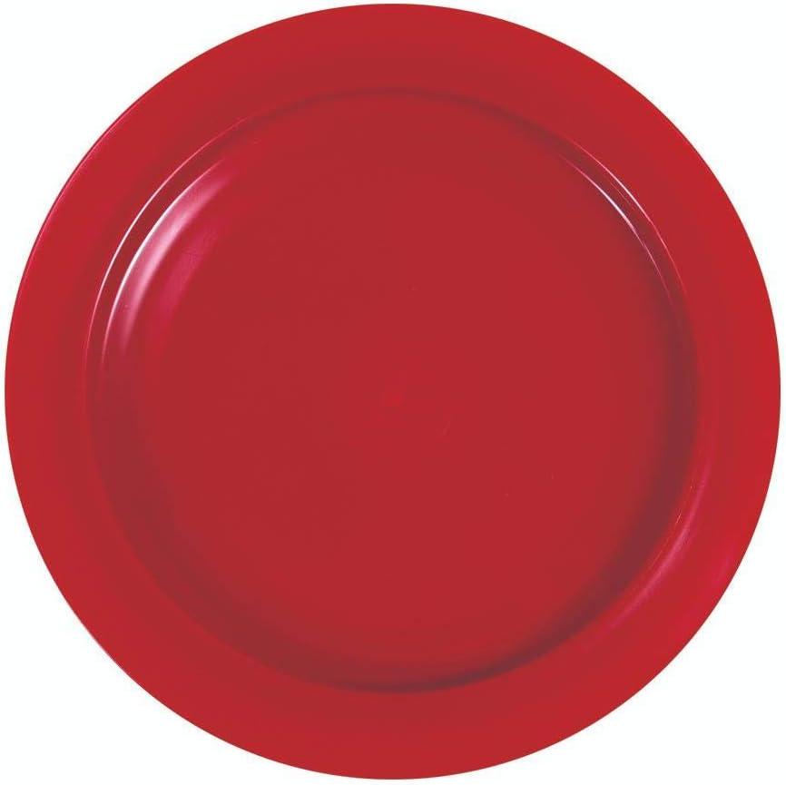 SP Ableware Inner-Lip Plate, Red