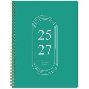4 x 2026-2027 Monthly Planner, Jan 2026-June 2027, B5 (7" x 9"), 2 Year Monthly Planner, 24 month Calendar, Simple Calendar Planner Notebook Soft PVC Cover, Suitable for Schools & Offices,Aquamarine