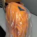 Retisee Halloween Pumpkin Eyeball Post Light Cover Jack O Lantern Lamp Shade 20 D x 22 H Eyeball Lamp Shade Plastic Pumpkin Light Shade for Porch Garage Front Door Outdoor(1 Pack,Pumpkin)