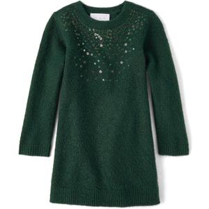 The Children's Place Baby and Toddler Girls' Long Sleeve Sweater Dress (3T)