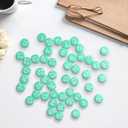 1-50 Magnetic Numbers, 0.8" Multi-Use Numbered Magnets Round Dry Erase Board Number Magnets for Fridge Calendar Whiteboard Home Classroom Office Supplies (Green)