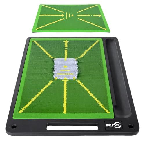 JIUYIBC Golf Mat Pro Premium Swing Training Mat for Analyzing Swing Path and Ball Impact, Replaceable Golf Practice Mats for Indoor Outdoor Hitting Training, Gifts for Men