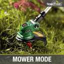 Electric Weed Wacker - SnapFresh 20V Cordless Weed Eater w/ 2.0Ah Battery & Fast Charger, Cordless Lawn Trimmer for Multi-Angle Cutting, Grass Edger for Garden & Yard, 12"