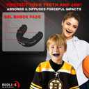 Sports Mouth Guard for Boxing, Football, MMA, Wrestling, Muay Thai, Hockey & Lacrosse Custom Fit Mouthguard for Men, Women, Kids & Youth Case Included, Comfortable, BPA Free, Braces Compatible