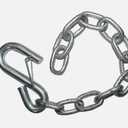 QPQ 15Inch Boat Trailer Safety Chain With Hooks, Secure Towing Trailer Accessory Replacement Part with,Boat Safety Equipment