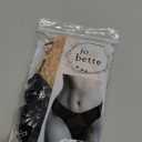 Jo & Bette Lace Thongs for Women - 5 Pack Low Rise Thongs - Lace Panties Cotton Underwear Women Sexy No Show Soft (Large)