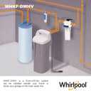 Whirlpool 10 x 2.5 Inch Whole House Water Filtration System WHKF-DWHV, 3/4" Ports, Clear Housing, NSF Certified Water Filter WHKF-GD05 Included