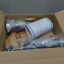 Coastal Glass Table Lamps for Living Room, 26" Table Lamps with USB A+C Ports & AC Outlet, Touch Control Bedside Nightstand Lamp with Crystal Night Light for End Table Office Desk Blue(Bulbs Included)