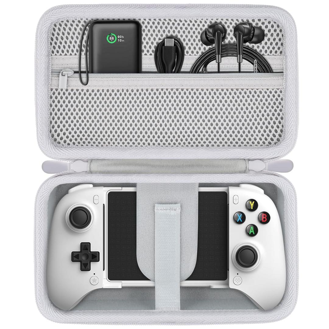 Aenllosi Hard Case for 8Bitdo Ultimate Mobile Gaming Controller, 8Bitdo Phone Controller Organizer (Case Only) (White)