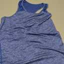 Aeuui Womens Workout Tops for Women Racerback Tank Tops Mesh Yoga Shirts Athletic Running Tank Tops Sleeveless Gym Clothes (Blue, S)