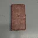 RFID Anti-Theft Brush Ladies Wallet Hollow Organ Card Holder European and American Retro Large Capacity Long Wallet,Pink