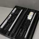 Corner Floor Lamp - 2 Pack Black RGB LED Floor Lamp with Music Sync and 16 Million DIY Colors, App & Remote Control, Color Changing Modern Smart Corner Lamp for Bedroom Living Room