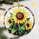 Christmas Ornaments, Dodosky 2.8in Ceramic Sunflower Ornament, Xmas Decor, Christmas Tree Ornaments, Xmas Decorations for Tree, Holiday Ornament, Sunflower Gift, Gifts for Women, Friend, Flower Lovers (Lily of the Valley)