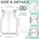 Zubebe 12 Pack 5 oz Glass Jars with 24 Lids - Festive & Reusable Small Bottles for Holiday Party Favors, DIY Snow Globes, Puddings, and More