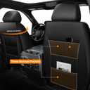 TTX LIGHTING Seat Covers for Ford F150 2009-2025 2026, F250 F350 F450 2017-2025 2026: 5 Seat Full Set Truck Seat Covers Custom Waterproof Leather (Black)
