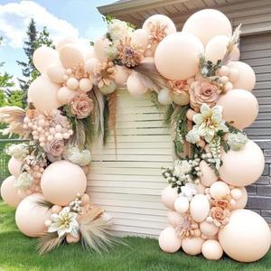 Double Stuffed Blush Balloons Different Sizes 18In 12In 5In Nude Balloon Garland Kit Pastel Cream Peach Latex Balloon Arch For Birthday Wedding Baby Bridal Shower Gender Reveal Bachelorette Supply