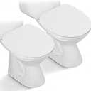 2pcs Toilet Lid Cover, Stretch Velvet Toilet Seat Cover for Bathroom, Ultra Soft Toilet Cover Luxury Velvet Machine Wash, Fits Most Round, Elongated and Oblong Lids, Bathroom Decor, White