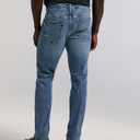 Perry Ellis Men's Indigo Slim Fit 5-Pocket Denim Pants (Blue, L)