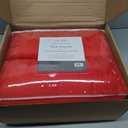 NY Loft Ultra Soft Micro Fleece Sheet Set | King Size | Super Plush Sheets | Holiday Themed | Extra Deep Pockets | Cozy Warmth | Tribeca Collection (King - Christmas Red)