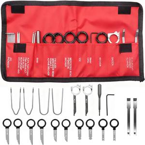 20pcs Radio Removal Tool Kit,Universal Stereo CD Player Removal Key Kit for Most Car and Truck O-050