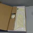 Wireless Keyboard and Mouse Combo, Full-Sized Wireless Keyboard and Adjustable DPI Mouse, 2.4GHz USB Receiver, Keyboard and Mouse for PC, Windows, Desktop, Laptop (Canary Yellow)