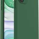 Vooii Compatible with iPhone 11 Case, Upgraded Liquid Silicone with [Flat Edges] [Camera Protection] [Soft Anti-Scratch Microfiber Lining] Phone Case for iPhone 11 6.1 inch - Green