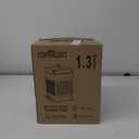 CEROELDA Small Trash Can with Lid-5L/1.3 Gal, Stainless Steel Outdoor Dog Poop Garbage Can-Farmhouse Retro Metal Waste Bin w/Step Pedal for Bathroom Bedroom Office-Soft Close-Brown